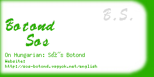 botond sos business card